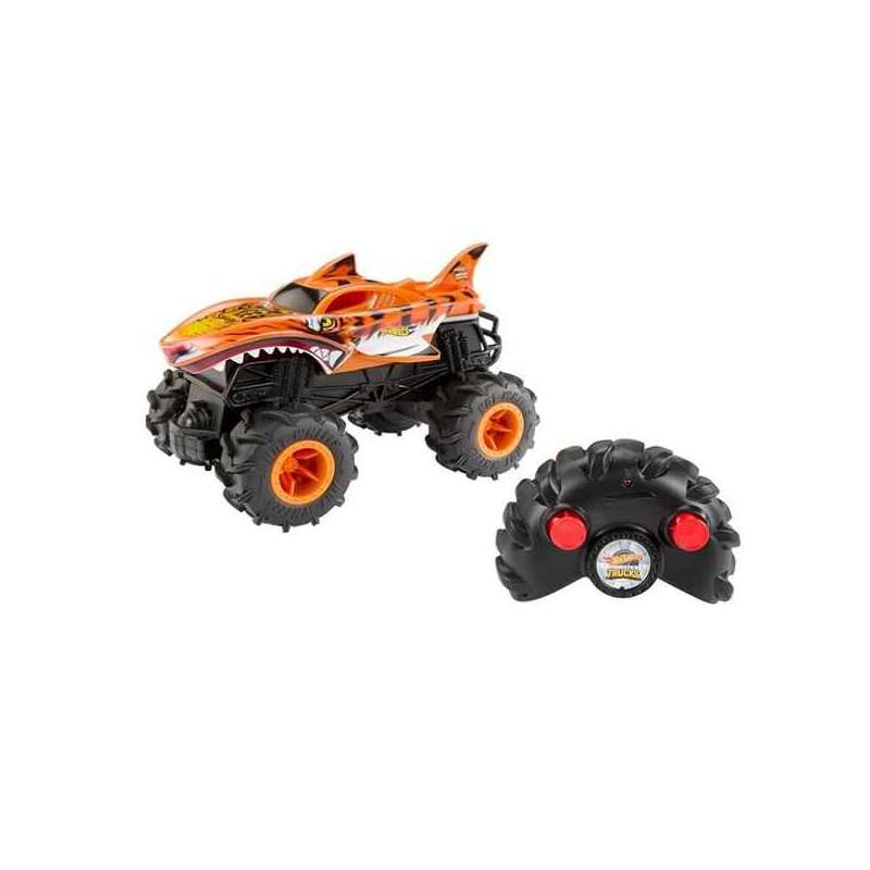 hot wheels monster truck r/c tiger shark (mattel - hnv03)