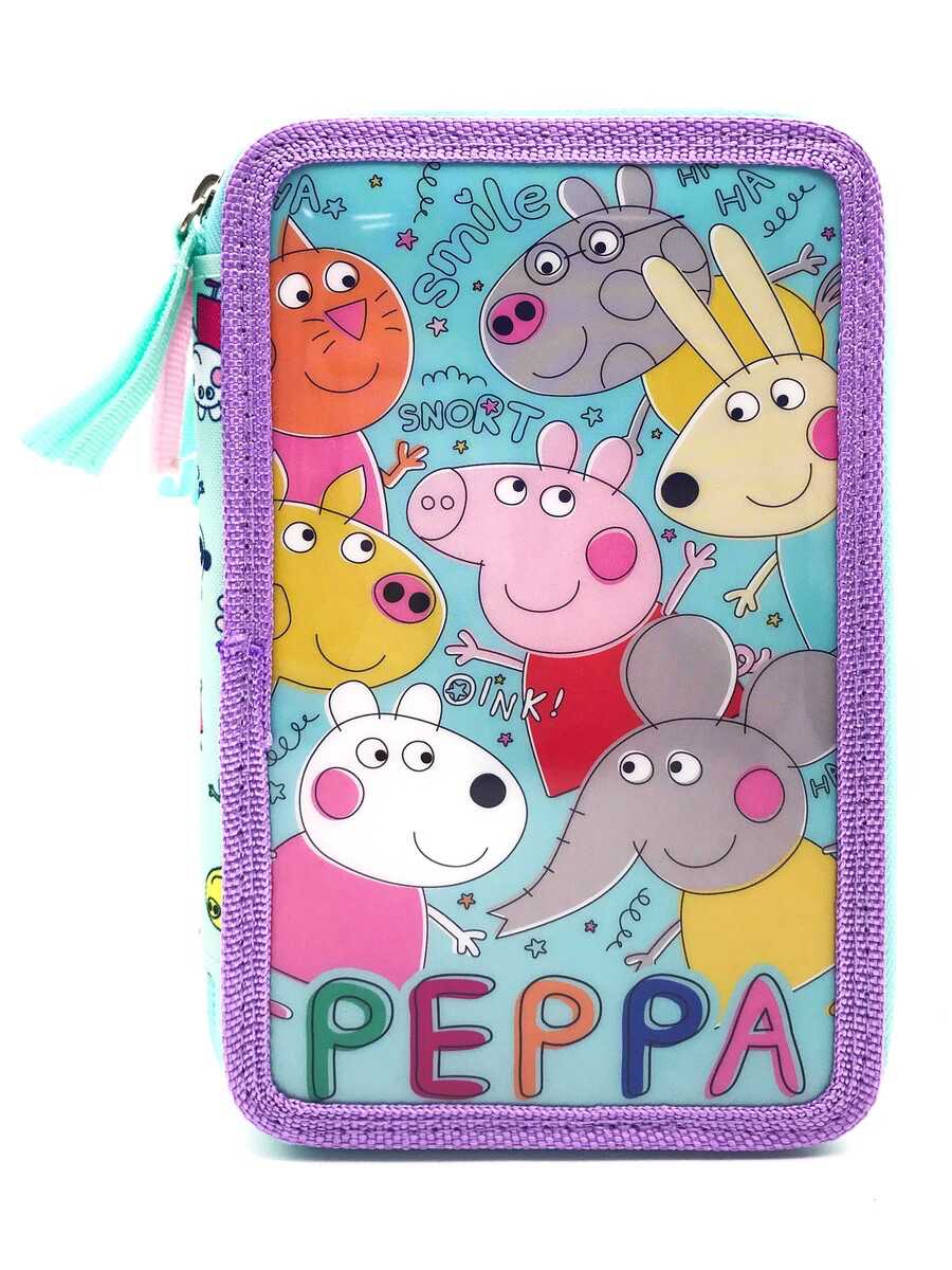 peppa pig plumier 3 pisos con material (cyp imports - ep16-03pg