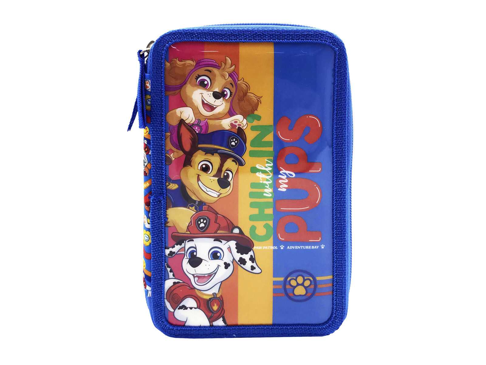 paw patrol plumier 3 pisos con material (cyp imports - ep94-03pw)