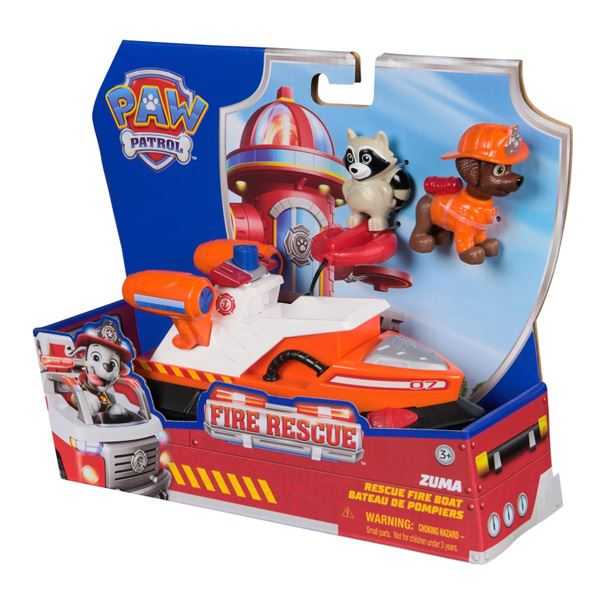 paw patrol fire rescue vehiculo zuma (spin master - 6072684)