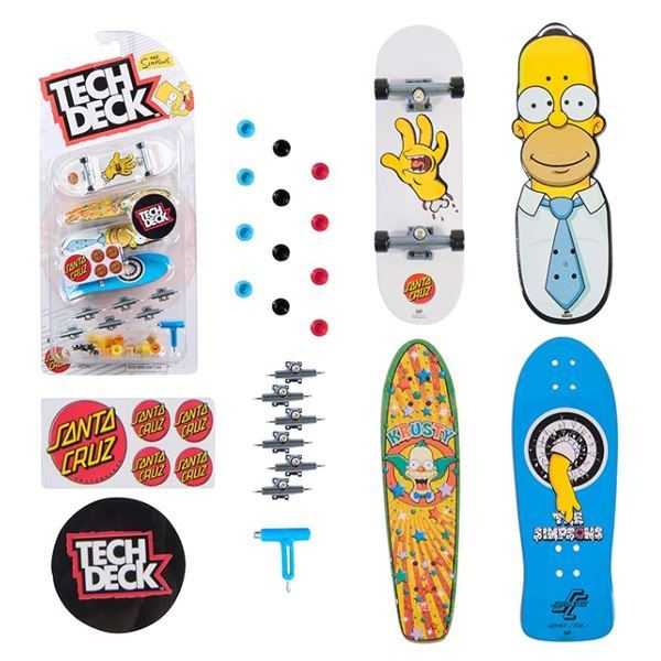 tech deck simpsons pack de 4 (spin master - 6074136)