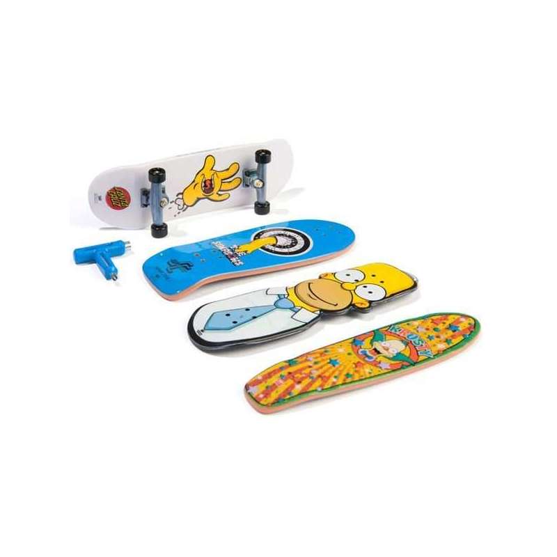 tech deck simpsons pack de 4 (spin master - 6074136)