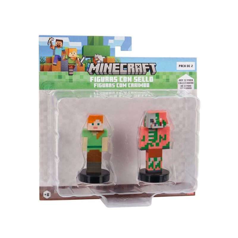 minecraft figura pack de 2 surtido blister ( bizak - 64110002) minecraft figura pack de 2 surtido blister ( bizak - 64110002)
