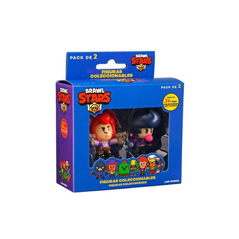 brawl stars pack de 2 figuras en caja surtidos (bizak - 64112015)