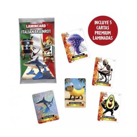 italian brainrot cartas premiun laminadas (bizak - 64394000)