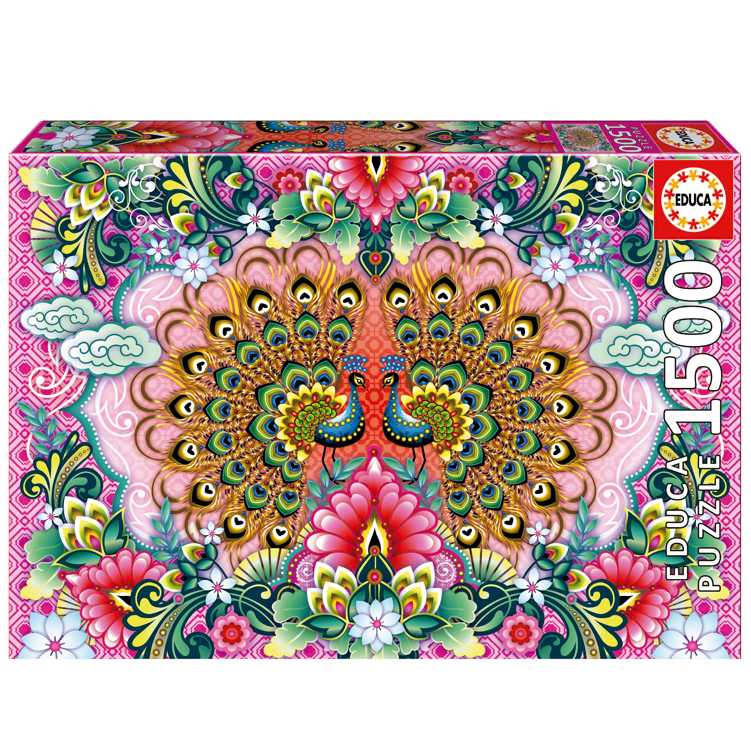puzzle 1500 piezas pavos de bengala catalina estrada (educa - 19942)