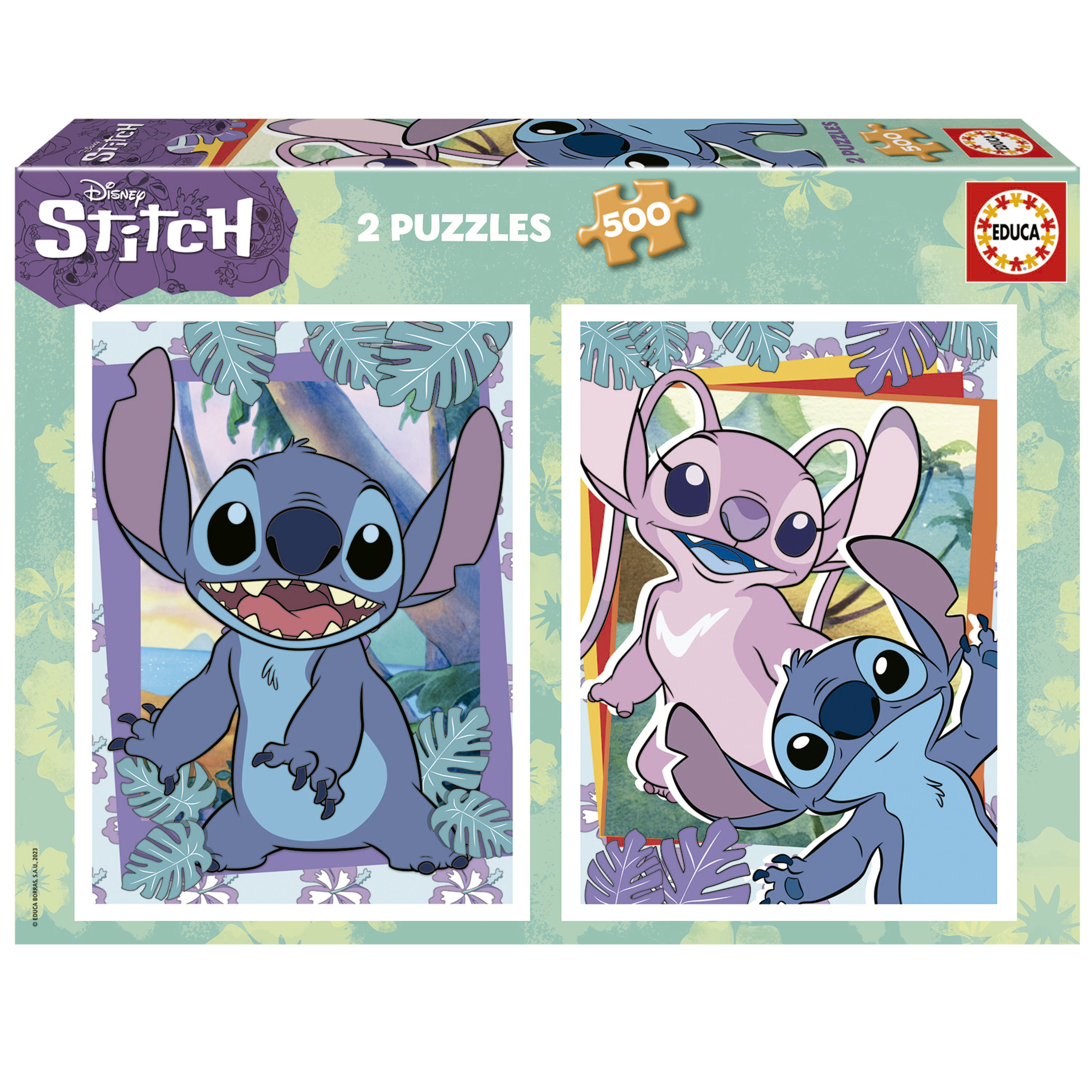 puzzle 2x500 piezas stitch disney (educa - 19732)