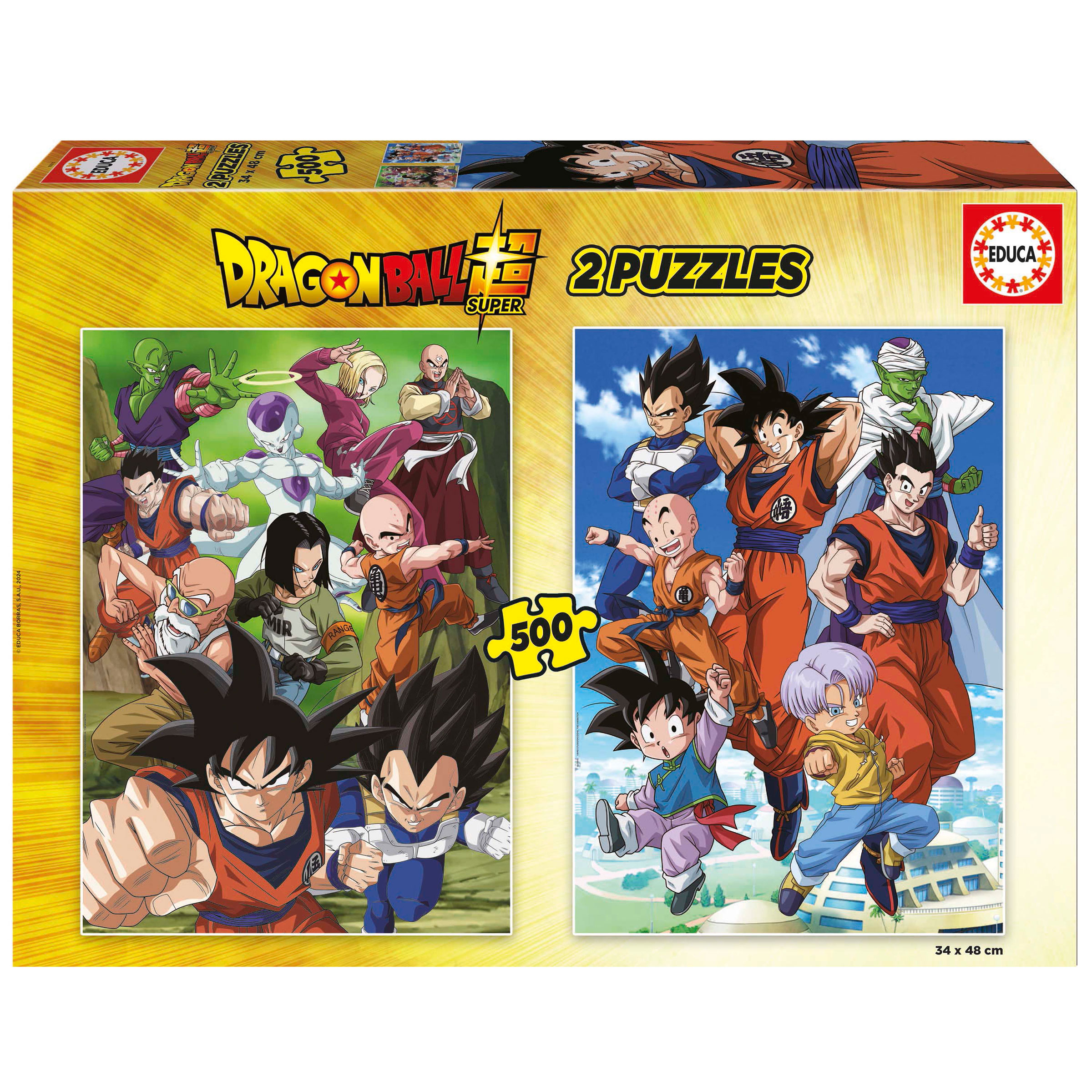 puzzle 2x500 piezas dragon ball (educa - 19915)