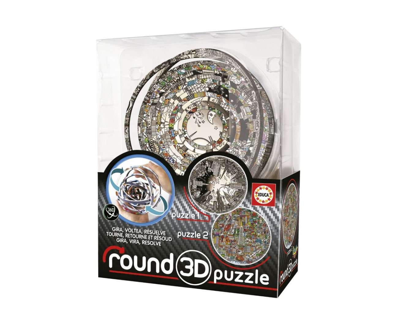puzzle 3d round charles fazzino (educa - 19707)