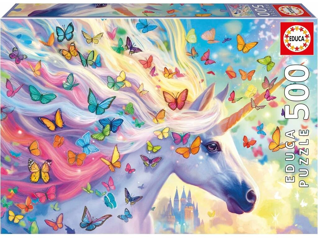 puzzle 500 piezas unicornio arcoiris (educa - 20254)