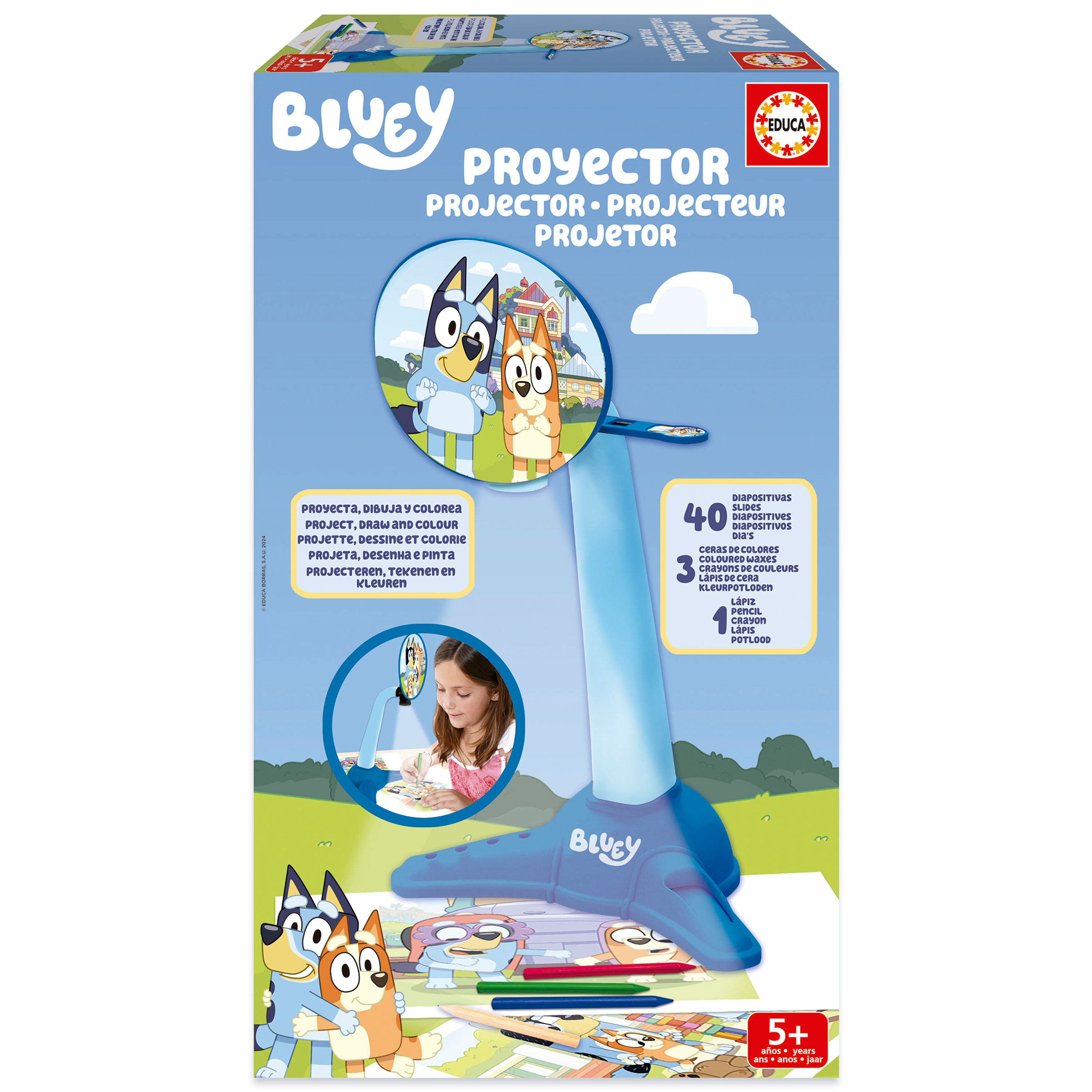 ecuca bluey proyector de dibujo (educa - 20109)