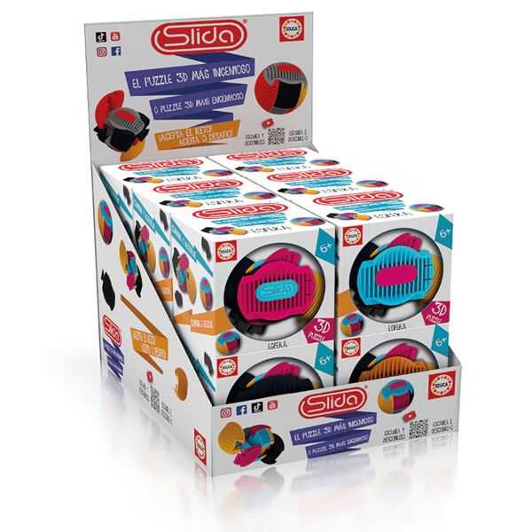 educa slida puzzle 3d gumball colours (educa - 20054)