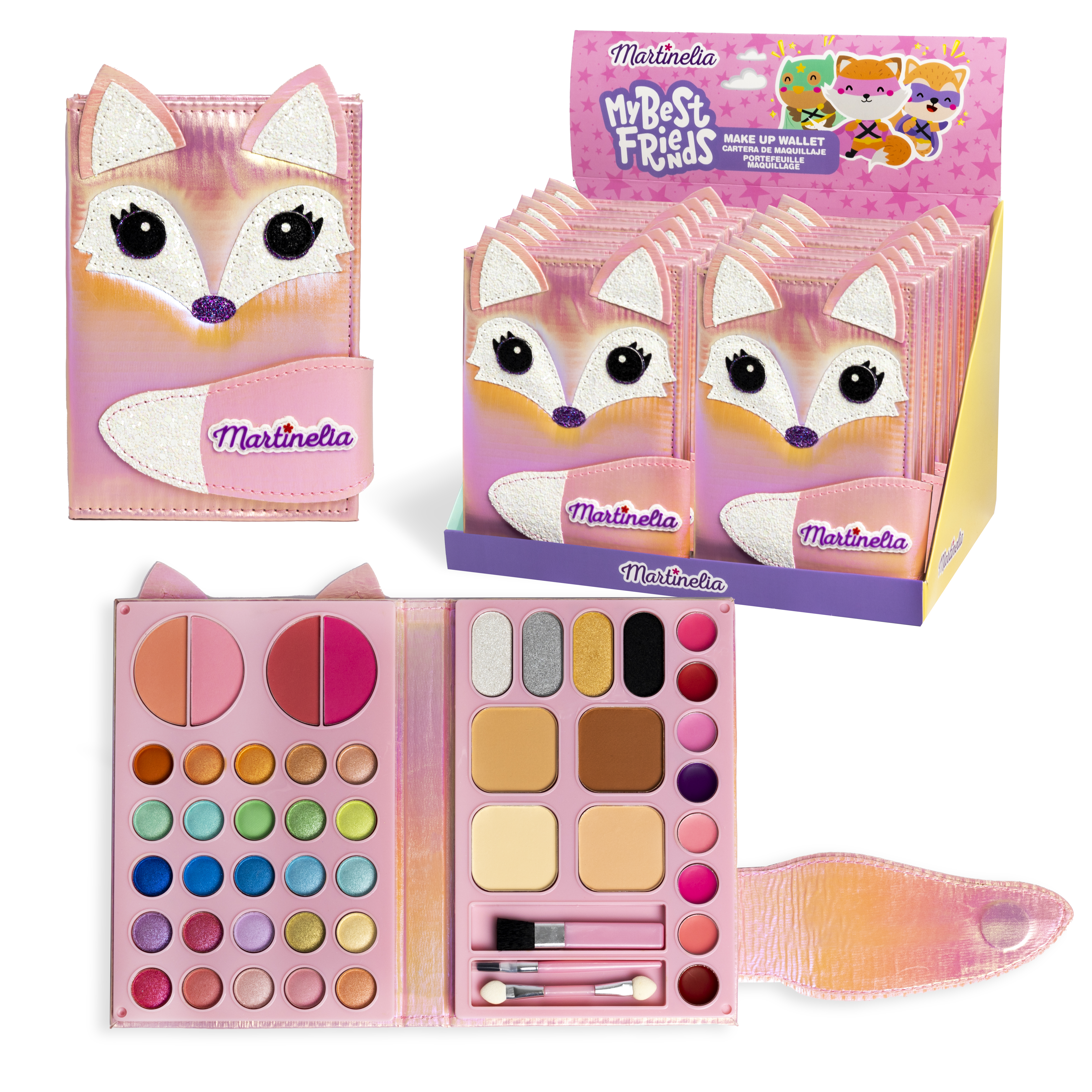 martinelia my best friends makeup wallet (aquarius cosmetic - 12040)