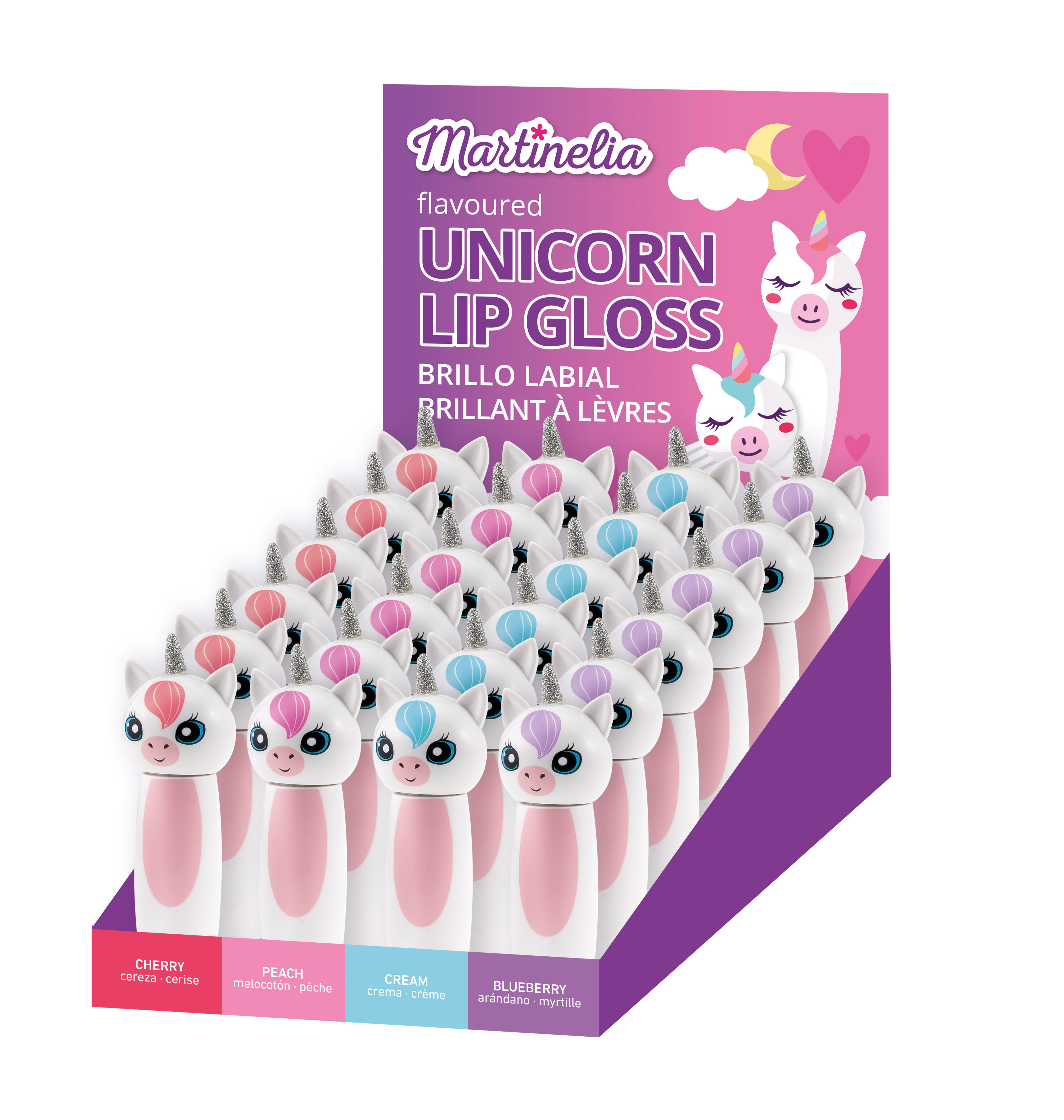 martinelia unicorn lip gloss 4g (aquarius cosmetic - 2150c)