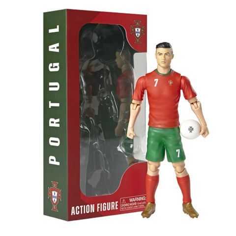 sockers figura 20 cm portugal cristiano ronaldo (zipan trade - 83781)