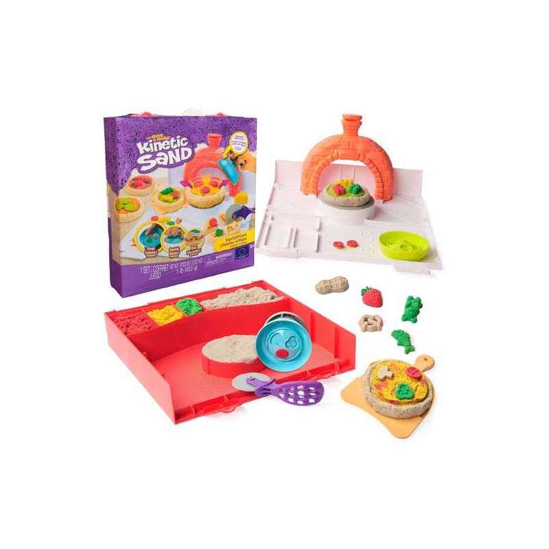 kinetic sand squish pizza (spin master - 6072551)