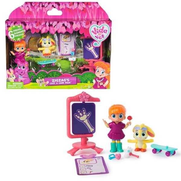 vida the vet figuras vida y zigzag story pack (spin master - 6071397)
