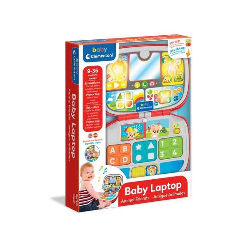 baby laptop amigos animales (clementoni - 61355)