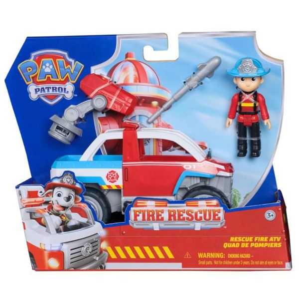 paw patrol fire rescue vehiculo ryder (spin master - 6073897)