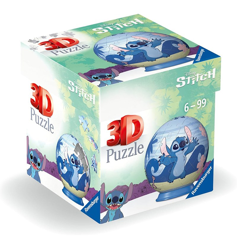 puzzle ball 3d 54 piezas stitch disney (ravensburger - 11597)
