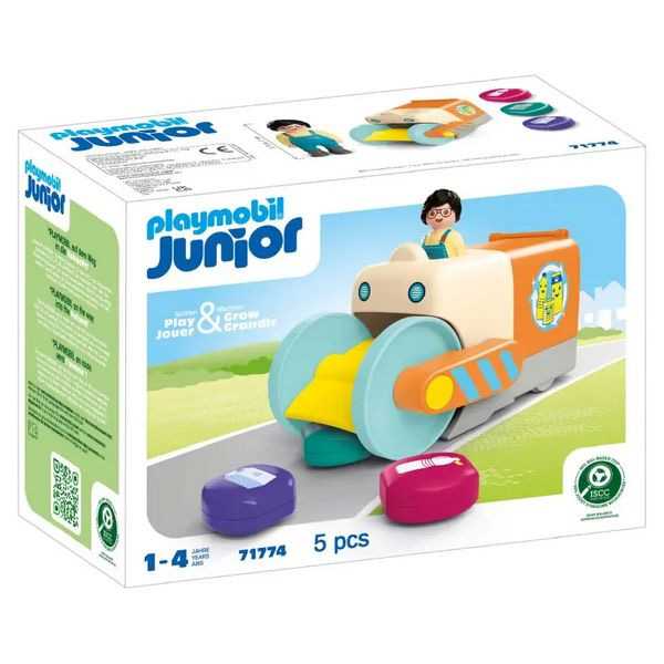 playmobil junior vehiculo recolector de basura (playmobil - 71774)