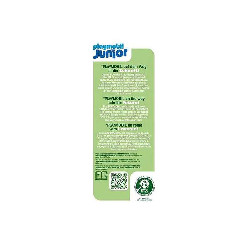 playmobil junior vehiculo recolector de basura (playmobil - 71774)