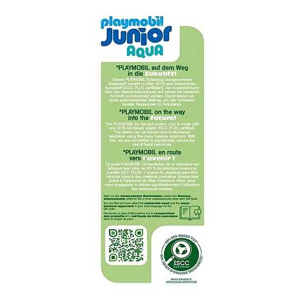 playmobil junior aqua: tanque de agua con tobogan (playmobil - 71775)