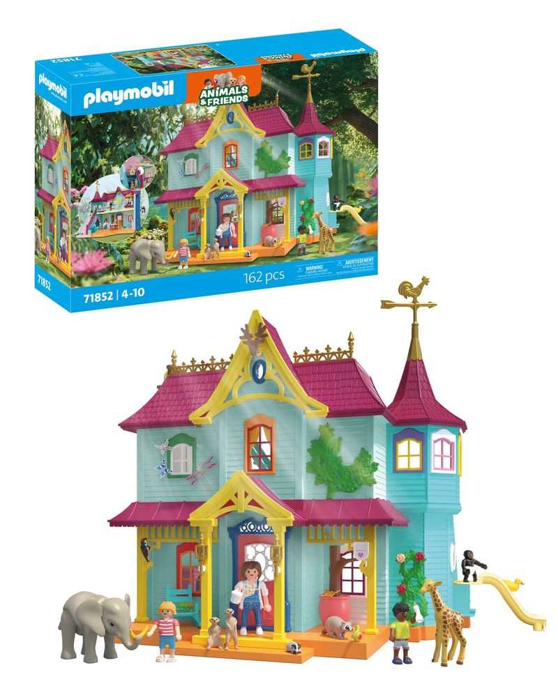 playmobil mansion de animales (playmobil - 71852)