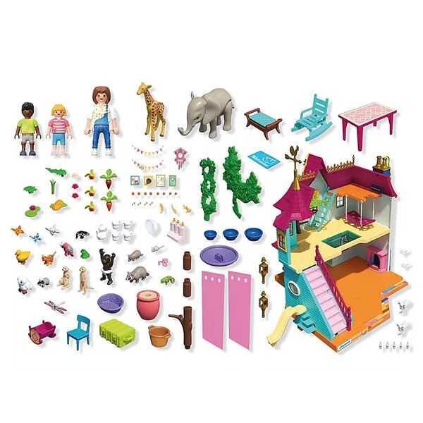playmobil mansion de animales (playmobil - 71852)