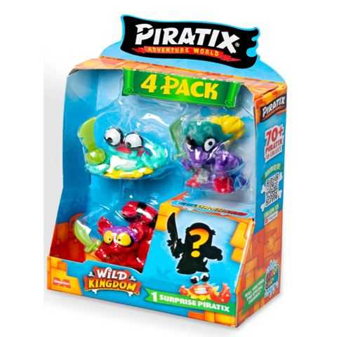 piratix wild kingdom four pack surtidos (magic box - ppx4b412in00)