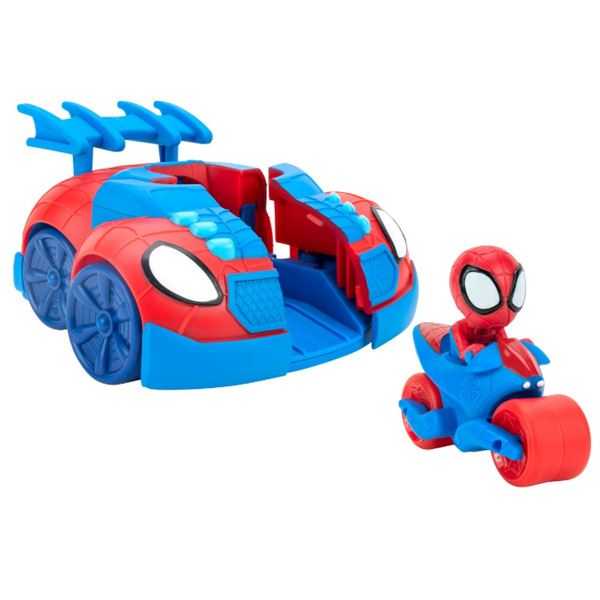 spidey and friends vehiculo con funcion web strike (jazwares iberia - snf0113.)