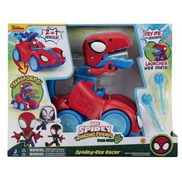spidey and friends vehiculo con funcion spidey-rex (jazwares iberia - snf0350.)