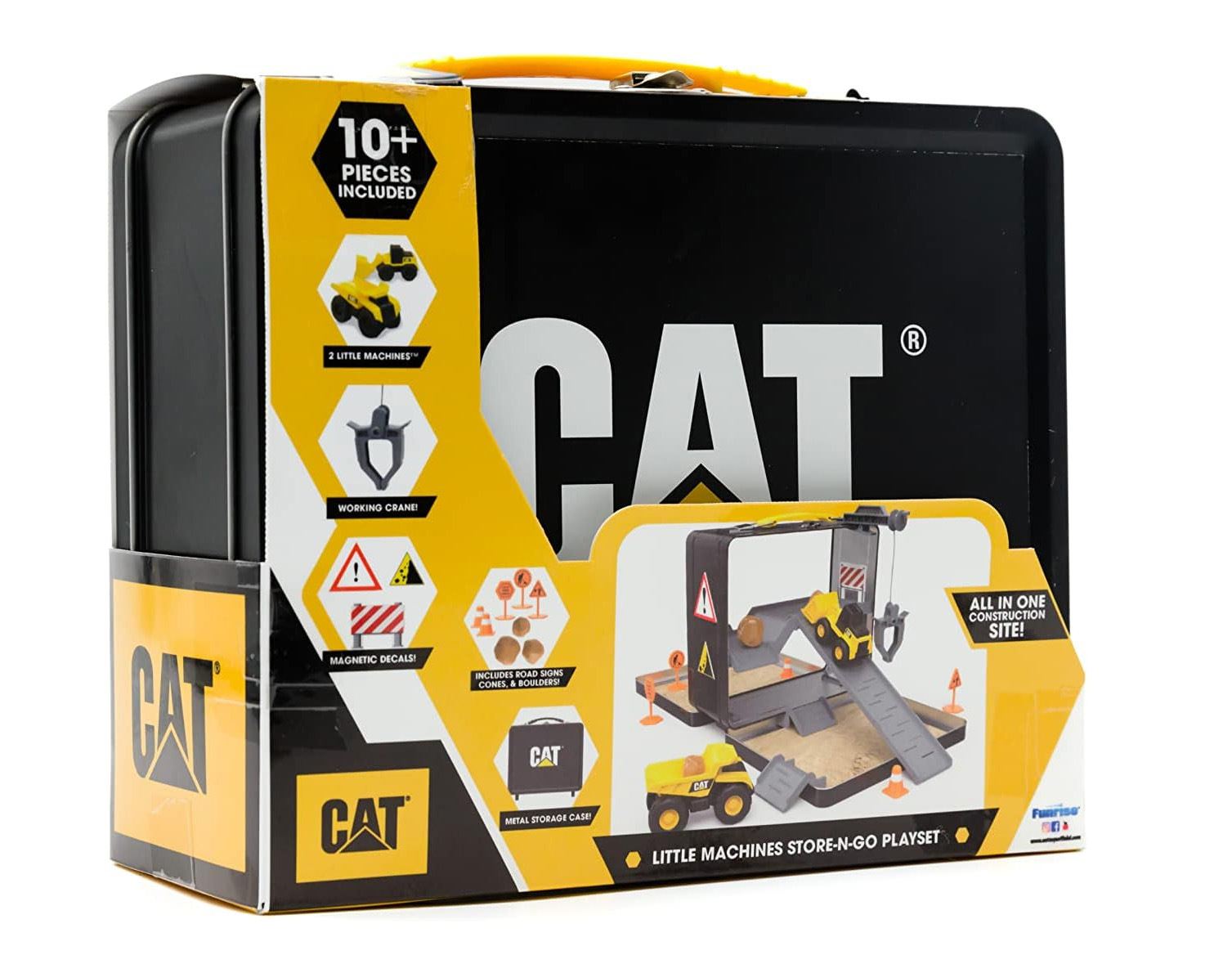 cat maletin con 2 vehiculos de 8 cm (funrise - 83332)
