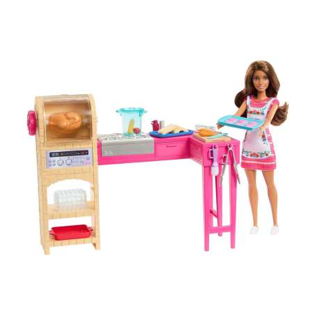 barbie teresa y su cocina playset (mattel - jct06)