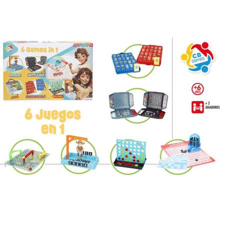 cb games 6 juegos en 1 surtidos (color baby - 47946)