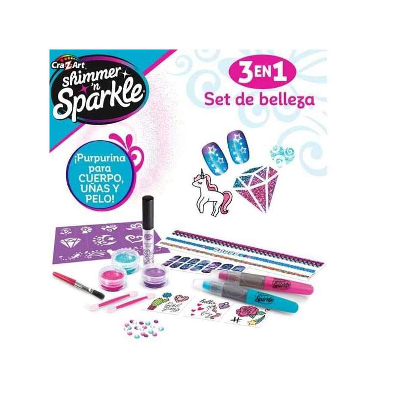 shimmer n sparkle 3 en 1 set de belleza (46738) shimmer n sparkle 3 en 1 set de belleza (46738)