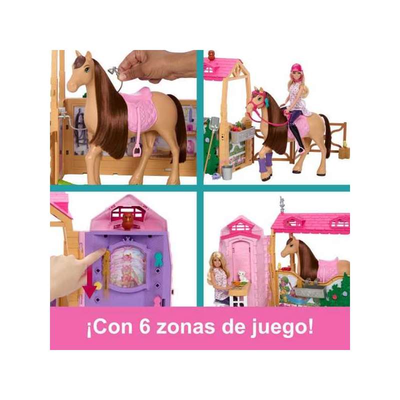 barbie muÑeca con caballo y establo (mattel - hxj44) barbie muÑeca con caballo y establo (mattel - hxj44)