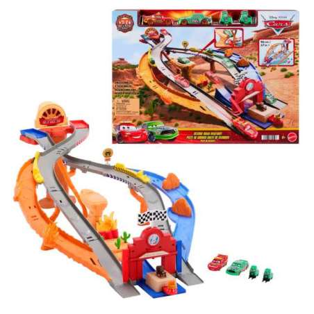 cars radiador springs race & rescue playset (mattel - jfl57)