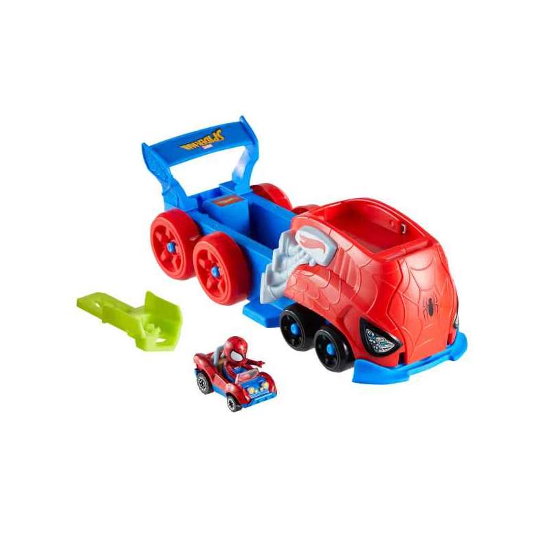 hot wheels racerverse lanzador spiderman y minecra (mattel - jfv69) hot wheels racerverse lanzador spiderman y minecra (mattel - jfv69)
