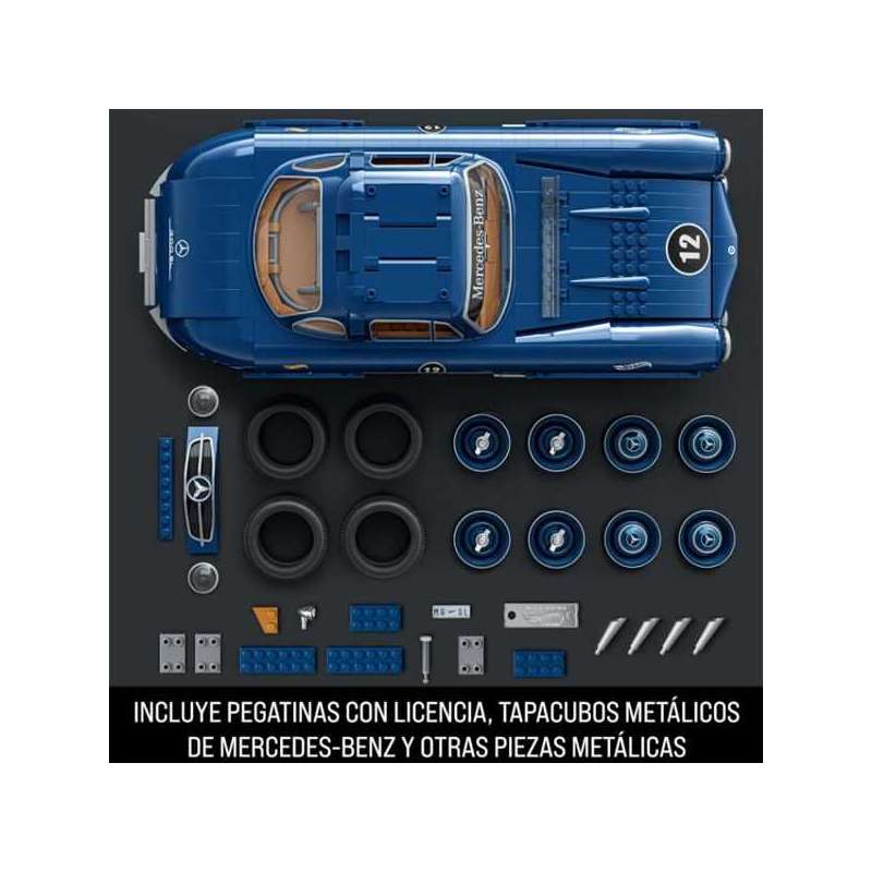 mega hot wheels premium mercedes 300sl (mattel - hww25)