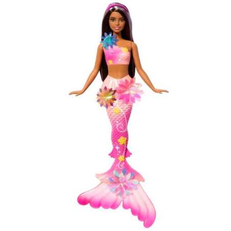 barbie sirena florece morena (mattel -jdm73)