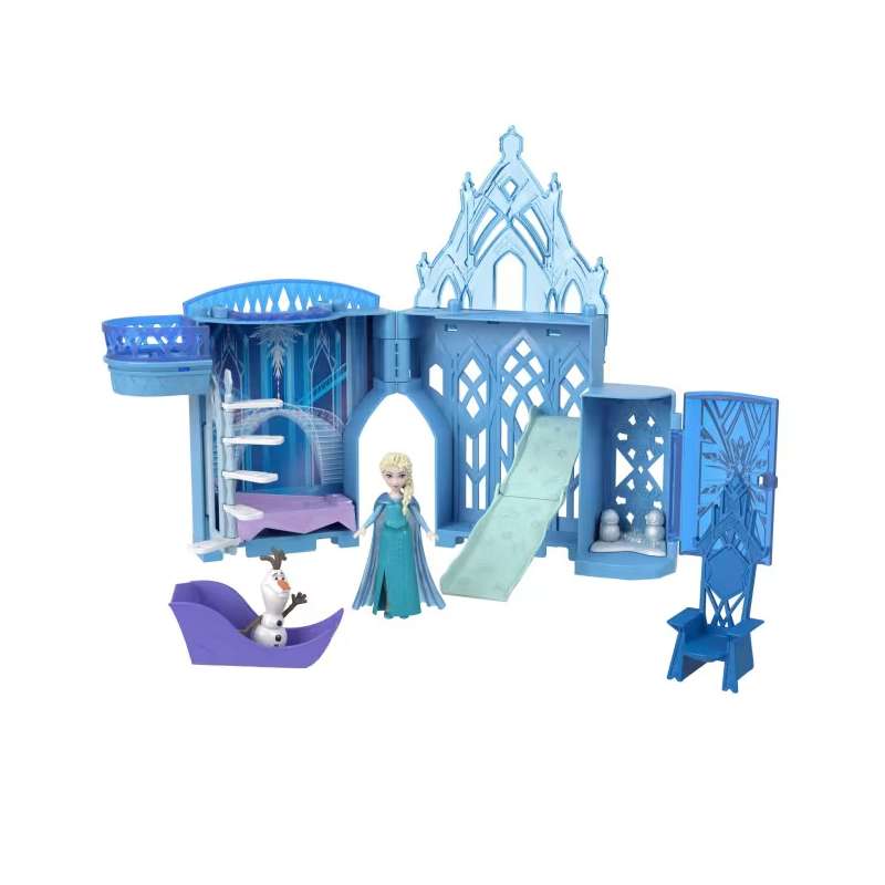 disney frozen mini castillo de hielo de elsa (mattel - jdp63)