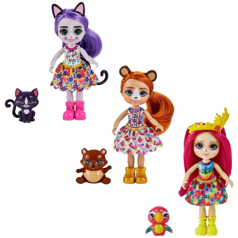 enchantimals muÑecas hermanas surtidas (mattel - hcf97)