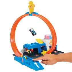 hot wheels city pista super comisaria policia (mattel - jbm71)