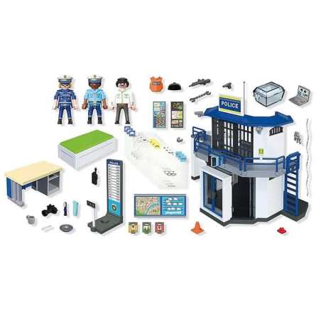 playmobil comisaria con sala de investigacion (playmobil - 71874)