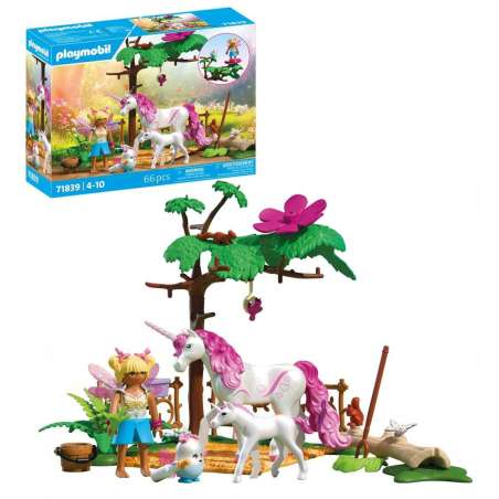 playmobil establo unicornio para mama y potro (playmobil - 71839)