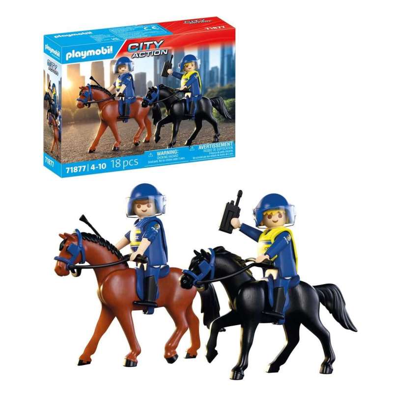 playmobil escuadron policial a caballo (playmobil - 71877) playmobil escuadron policial a caballo (playmobil - 71877)