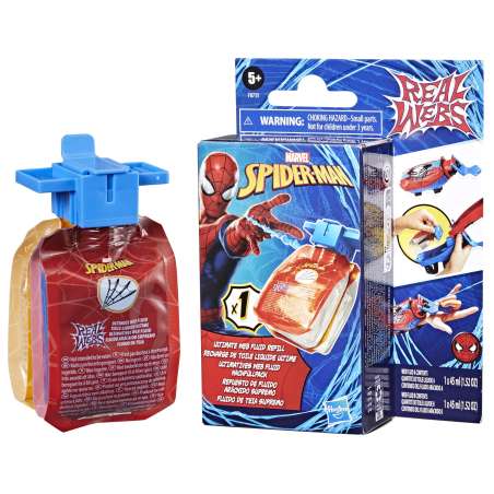 spiderman real webs refill pack (hasbro - f87355l0)
