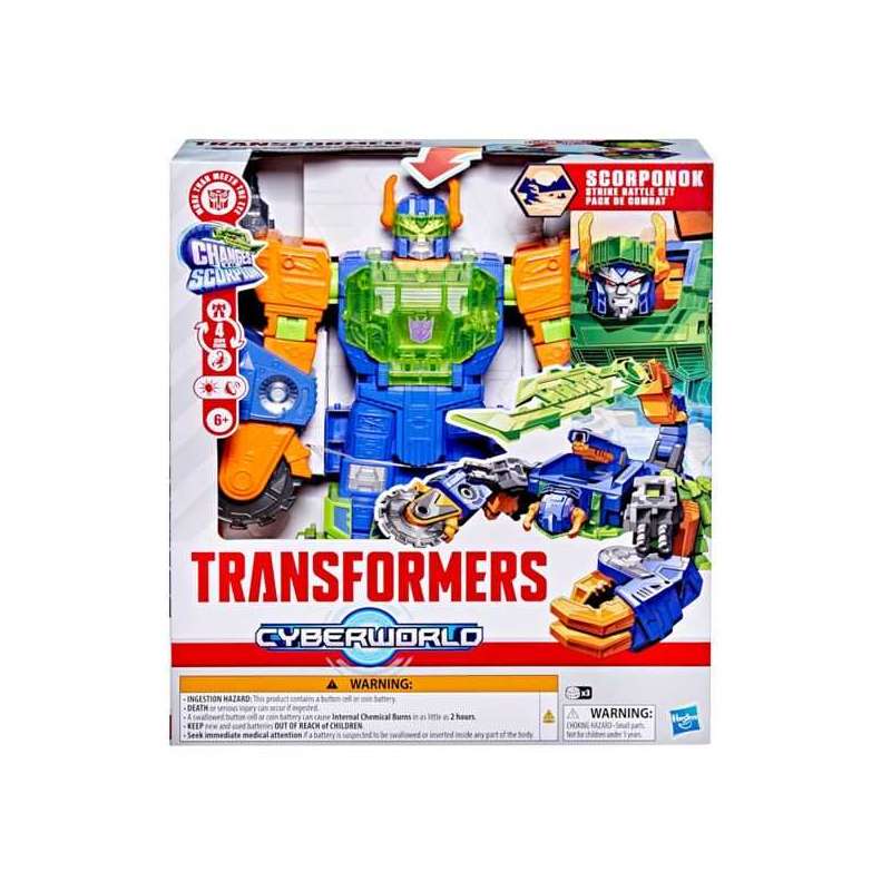 transformers cyberworld scorponok strike battle set (hasbro - g16595l0)