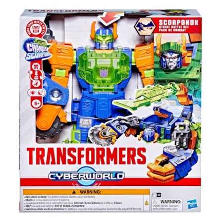transformers cyberworld scorponok strike battle set (hasbro - g16595l0)
